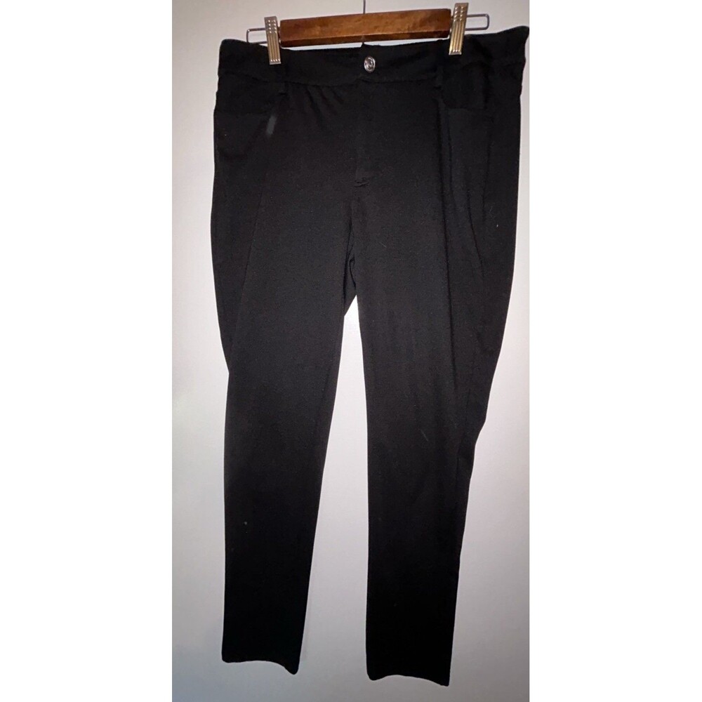 Michael Michael Kors Slim Fit Stretch Pants Size 10 Office Business Casual Black